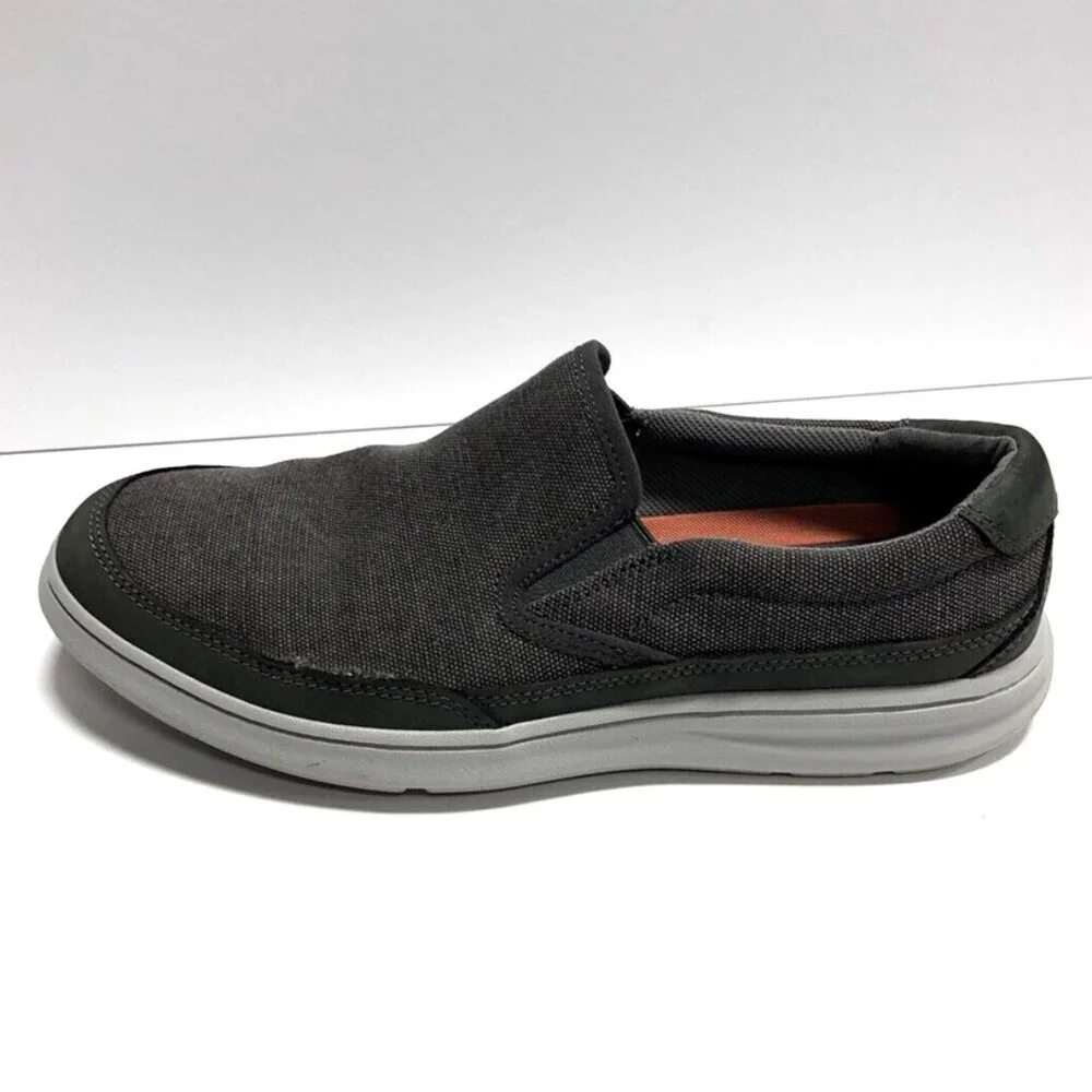 Rockport Men's Beckwith Double Gore Slip On Shoes Gray, Size 7.5M